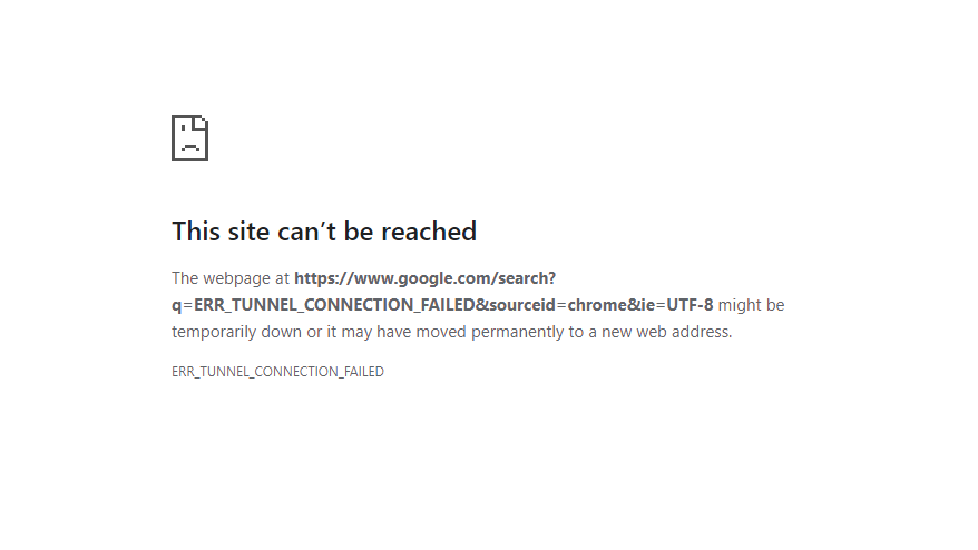 how-to-fix ERR_TUNNEL_CONNECTION_FAILED